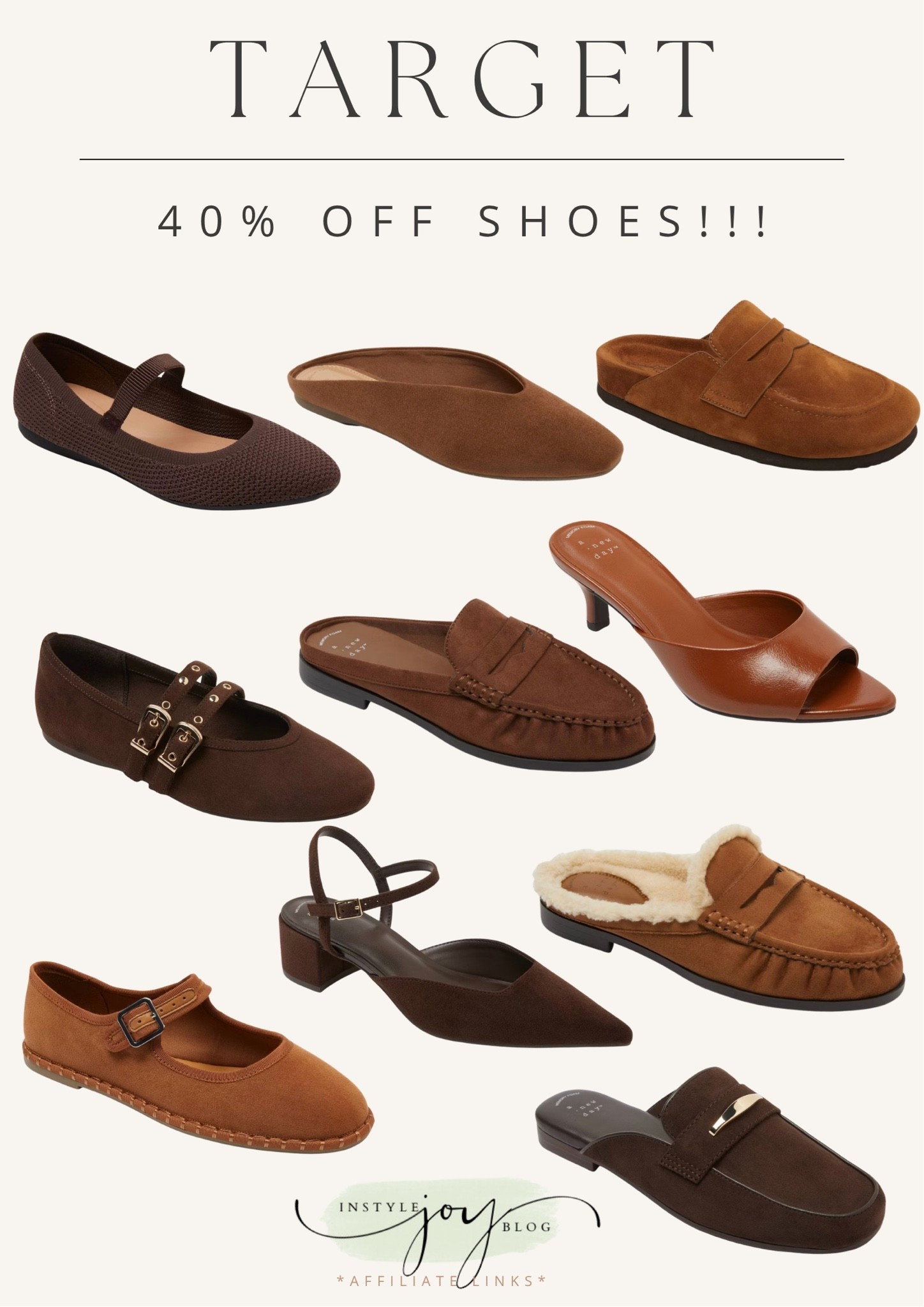 Last day for 40% off Target 🎯 shoes!