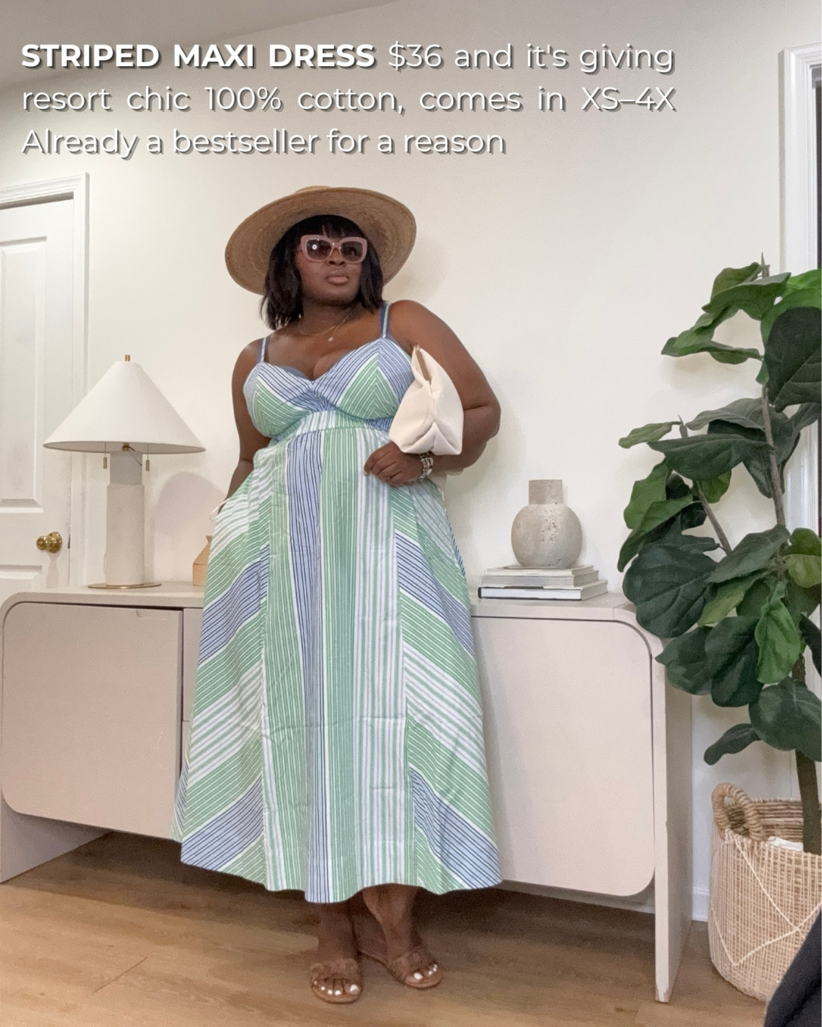 Plus size striped maxi dress styled for summer. A lightweight vacation-ready dress that's comfortable, flattering, and perfect for beach trips, brunch dates, and resort wear. #PlusSizeStyle
#PlusSizeFashion
#SummerDress
#MaxiDress
#VacationOutfit
#ResortWear
#WalmartFashion
#AffordableFashion
#SummerStyle
#LTKPlusSizeFashion

#LTKSeasonal #LTKootd