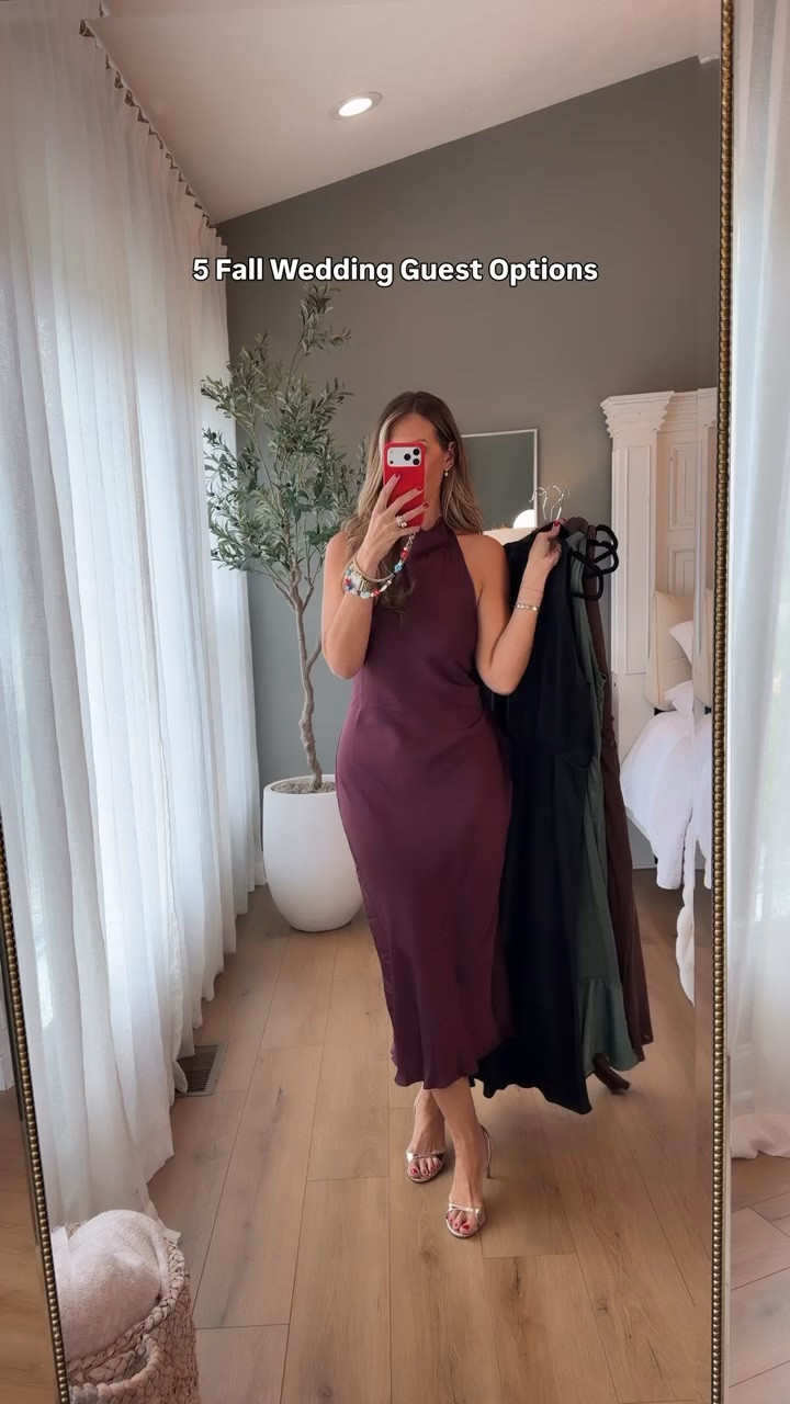 Fall wedding season is here, and these five wedding guest dresses cover everything from rich chocolate brown and deep green to burgundy and jewel tones. I love having a few midi and maxi options that feel seasonal, flattering, and easy to dress up with heels and statement jewelry.

fall wedding guest dress, wedding guest outfit, fall formal dress, midi dress, maxi dress, burgundy dress, green dress, fall occasion wear, themominstyle

#LTKootd #LTKWedding #LTKSeasonal