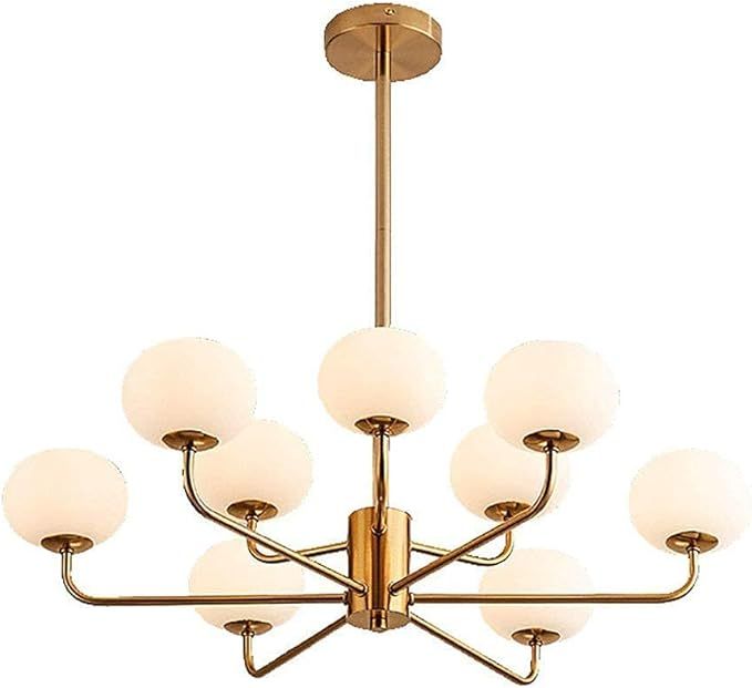 Lamp,Sputnik Chandelier,Modern Sputnik Brushed Brass Chandelier,Dining Room Bedroom Living Room K... | Amazon (US)