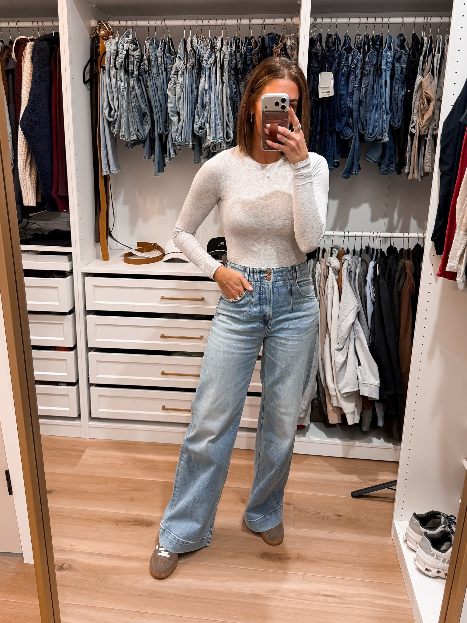 Bodysuit-small
Jeans-tts
Sneakers-size down 1/2 size

#LTKSaleAlert #LTKShoeCrush #LTKStyleTip