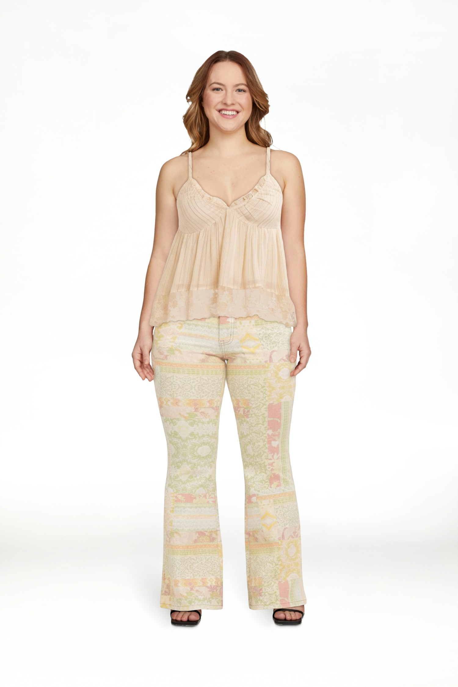 Jessica Simpson Women's Indy Hankerchief Hem Top, Sizes XS-XL | Walmart (US)