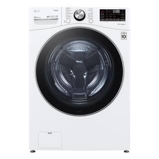 LG Electronics 27 in. 5.0 cu. ft. Mega Capacity White Smart Front Load Washing Machine with Turbo... | The Home Depot