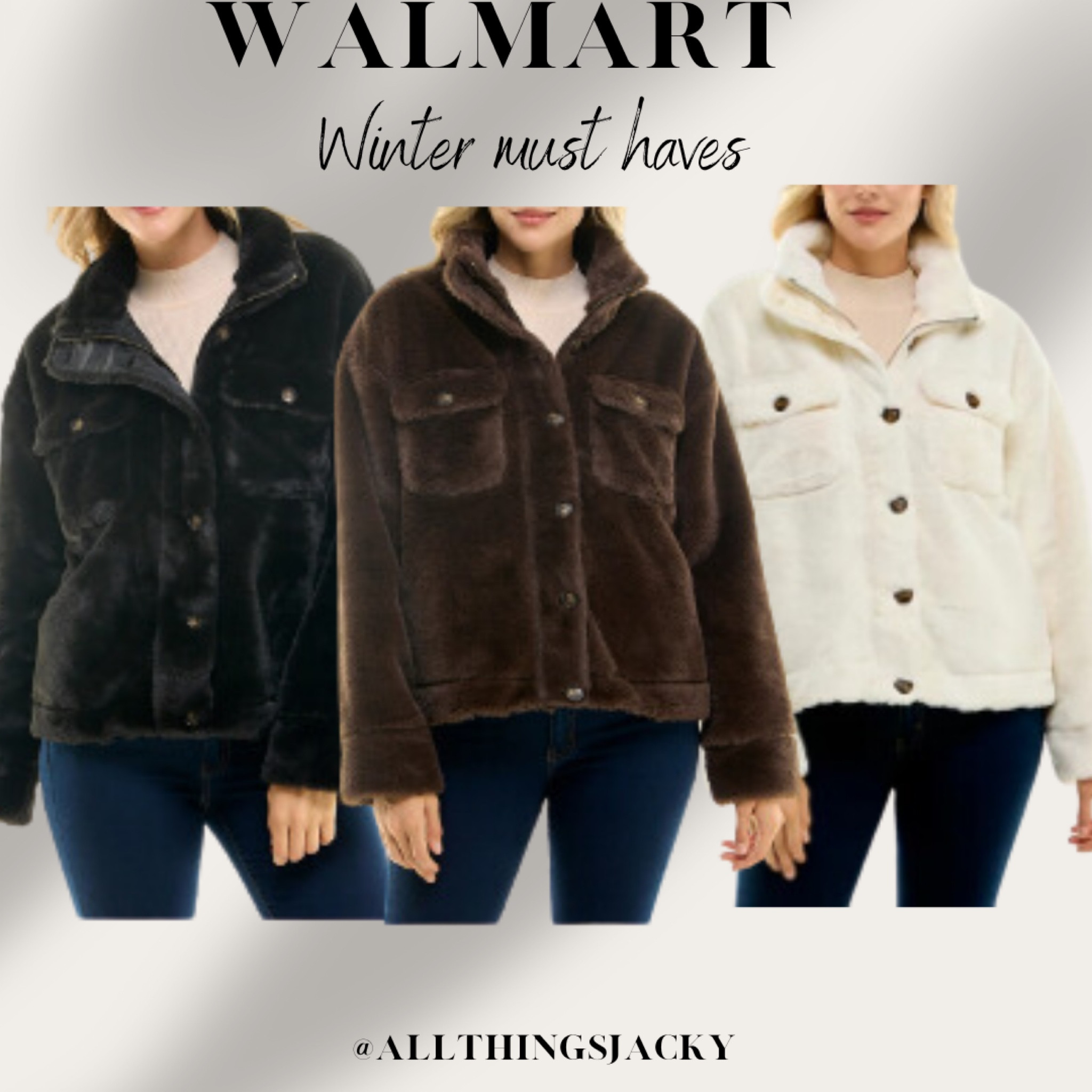 Winter must haves 
Winter essentials 
Cozy jacket 
Walmart finds 
Midsize finds 

#LTKHoliday #LTKmidsize #LTKstyletip