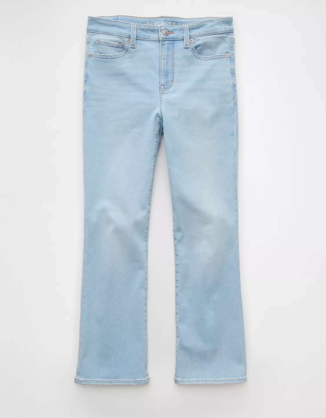 AE Next Level High-Waisted Kick Bootcut Crop Jean | American Eagle Outfitters (US & CA)