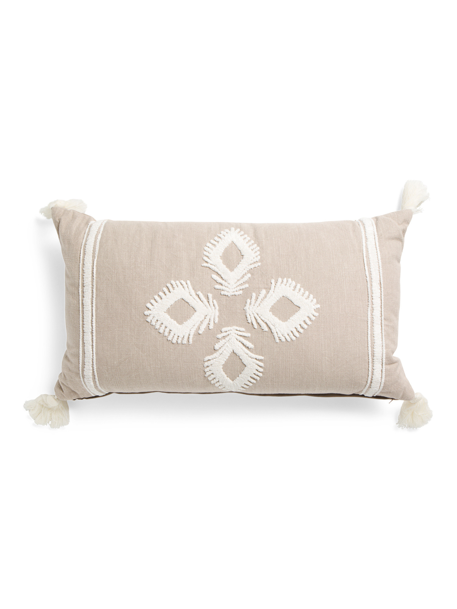 14x26 Palisades Embroidered Tassel Pillow | TJ Maxx