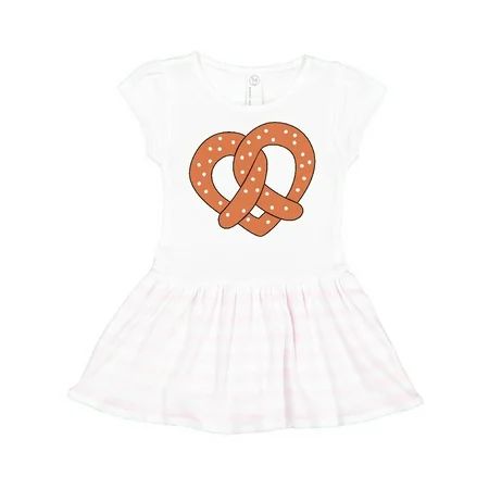 Inktastic Heart-shaped Pretzel Toddler Short Sleeve Dress Female | Walmart (US)