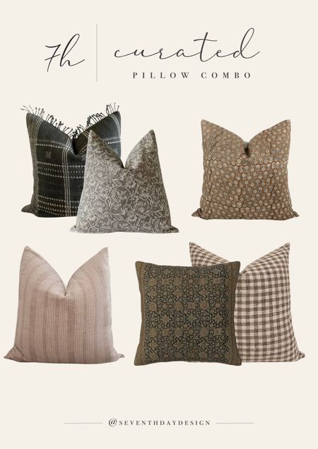 Curated pillow combo! 

Mixing patterned, pillows, pillow covers, mix and match, pillow combo, transitional decor, cottage, cottage core

#LTKfindsunder100 #LTKSeasonal #LTKhome