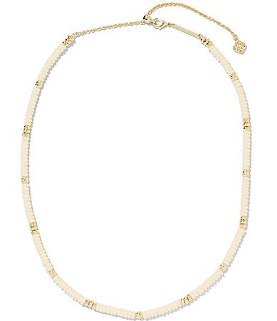 Kendra Scott Deliah Beaded Strand Necklace - Ivory Mother | Dillard's