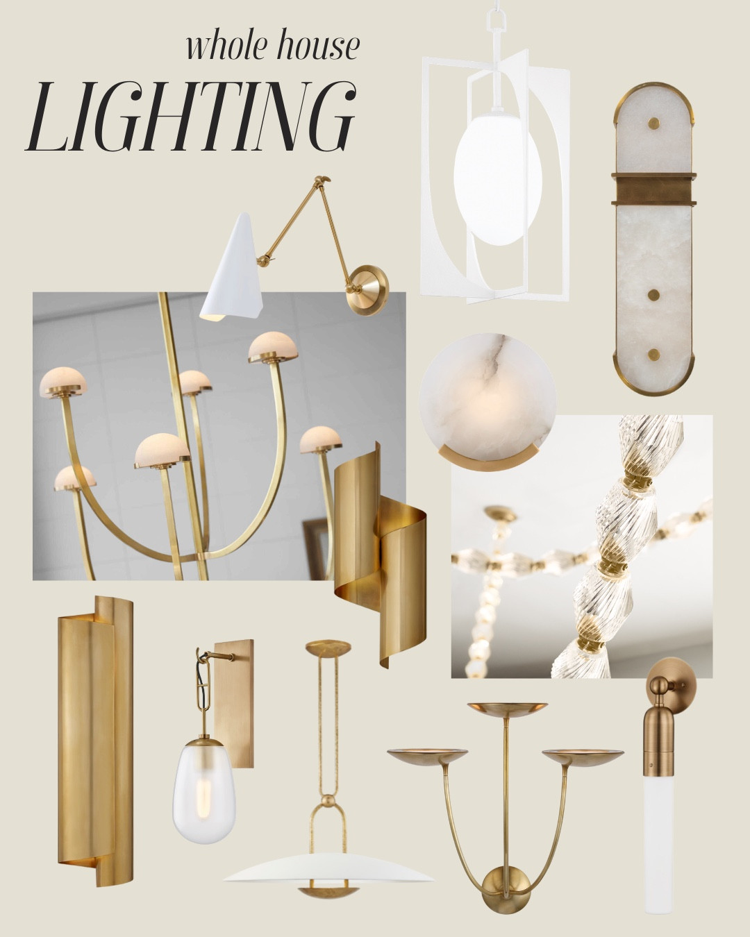 My #1 design principal - visual consistency. Many times when selecting lighting for a new home a put them all together on a page to look at them to make sure the vibe is cohesive. Lighting is the jewelry of the home - don’t forget about it.

#LTKHome
