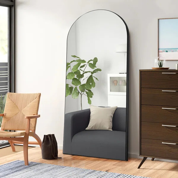 Oversize Full Length Mirror Arch-Top Floor Mirror | Wayfair North America