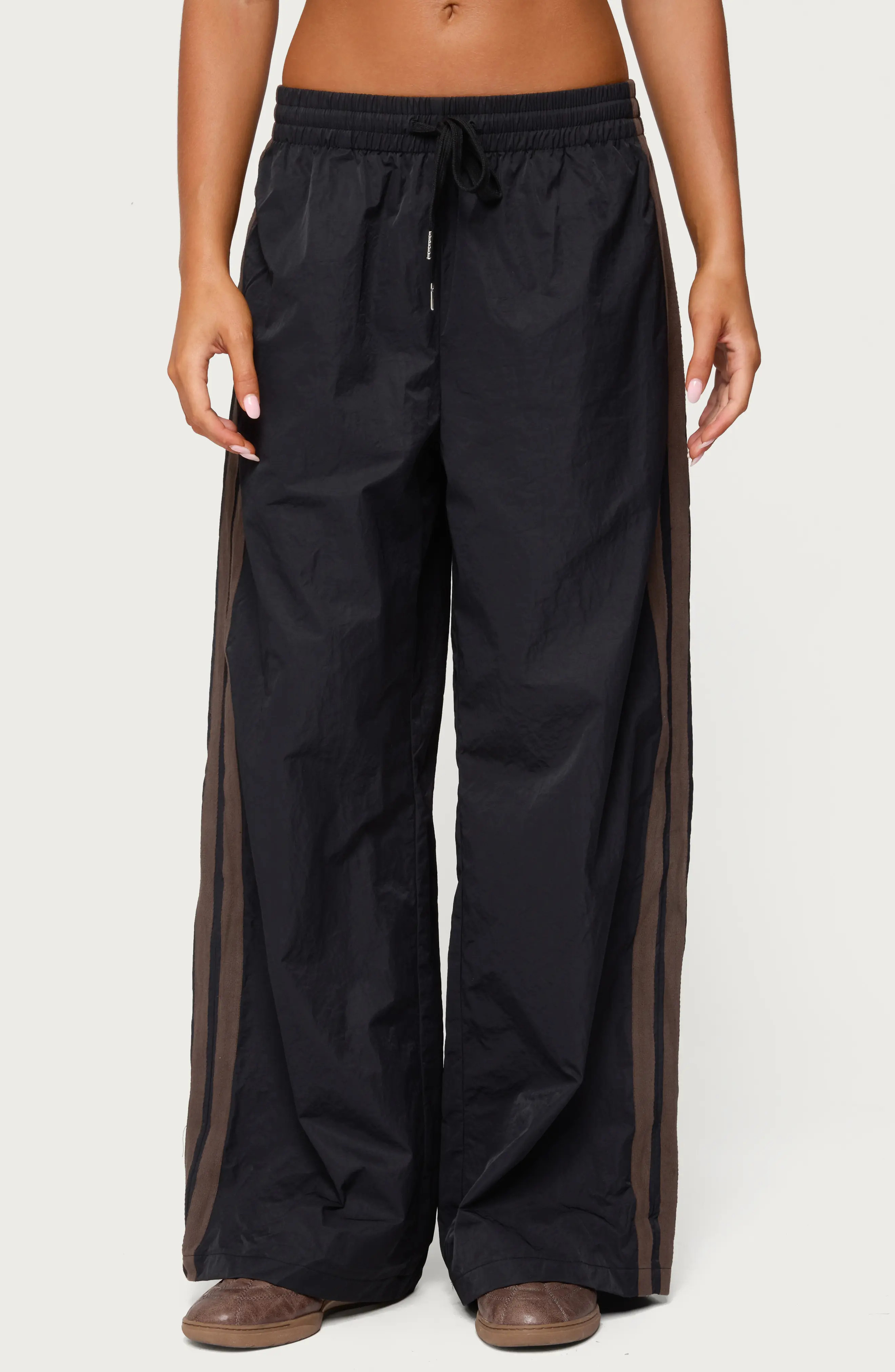 EDIKTED Kieran Stripe Nylon Track Pants (Women) | Nordstrom | Nordstrom