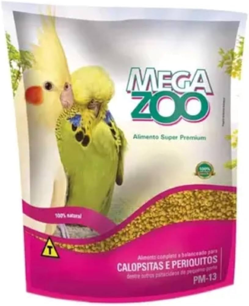 Megazoo Ração Megazoo Extrusada Calopsitas E Periquit Pm13 350G | Amazon (BR)