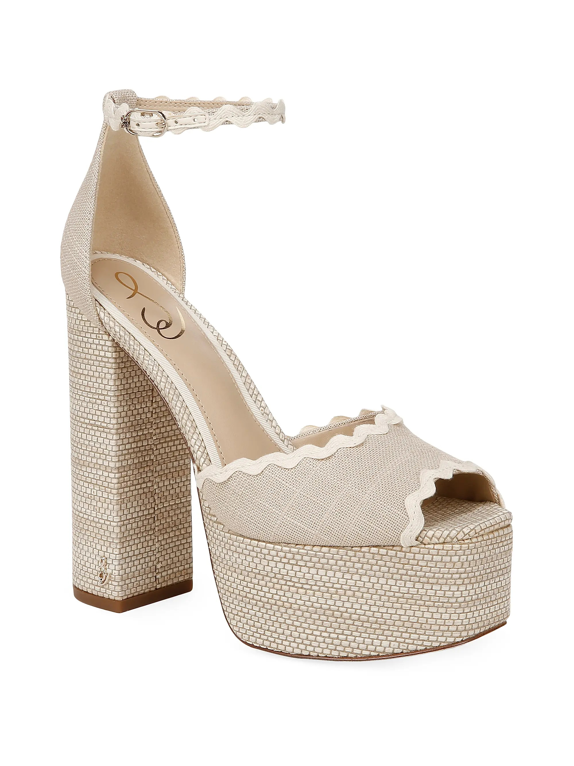 Shop Sam Edelman Kori 2 140MM Platform Sandals | Saks Fifth Avenue | Saks Fifth Avenue