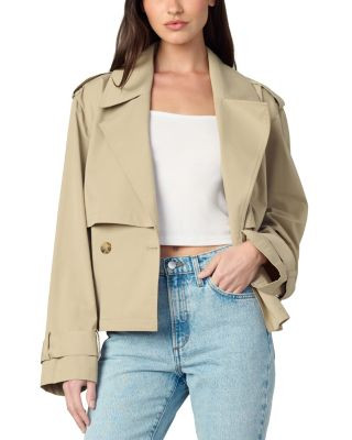 The Liz Cropped Trench Coat | Bloomingdale's (US)