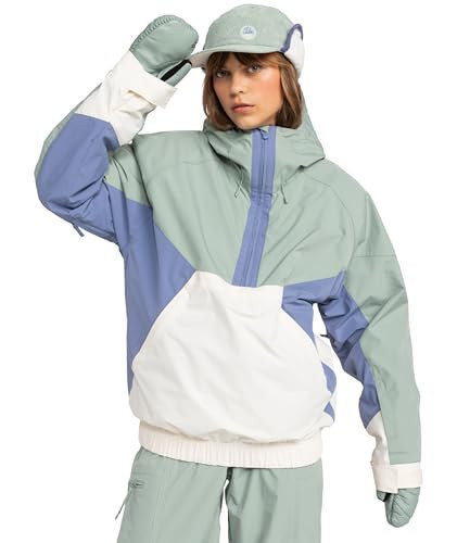 Roxy Women's Chloe Kim Anorak Snow Jacket – 15K Waterproof, Insulated, PFAS-Free, Lily Pad, Small | Amazon (US)