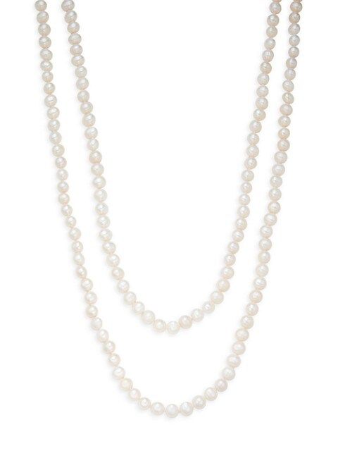 Masako 9-10MM Freshwater Pearl Long Necklace/80" on SALE | Saks OFF 5TH | Saks Fifth Avenue OFF 5TH