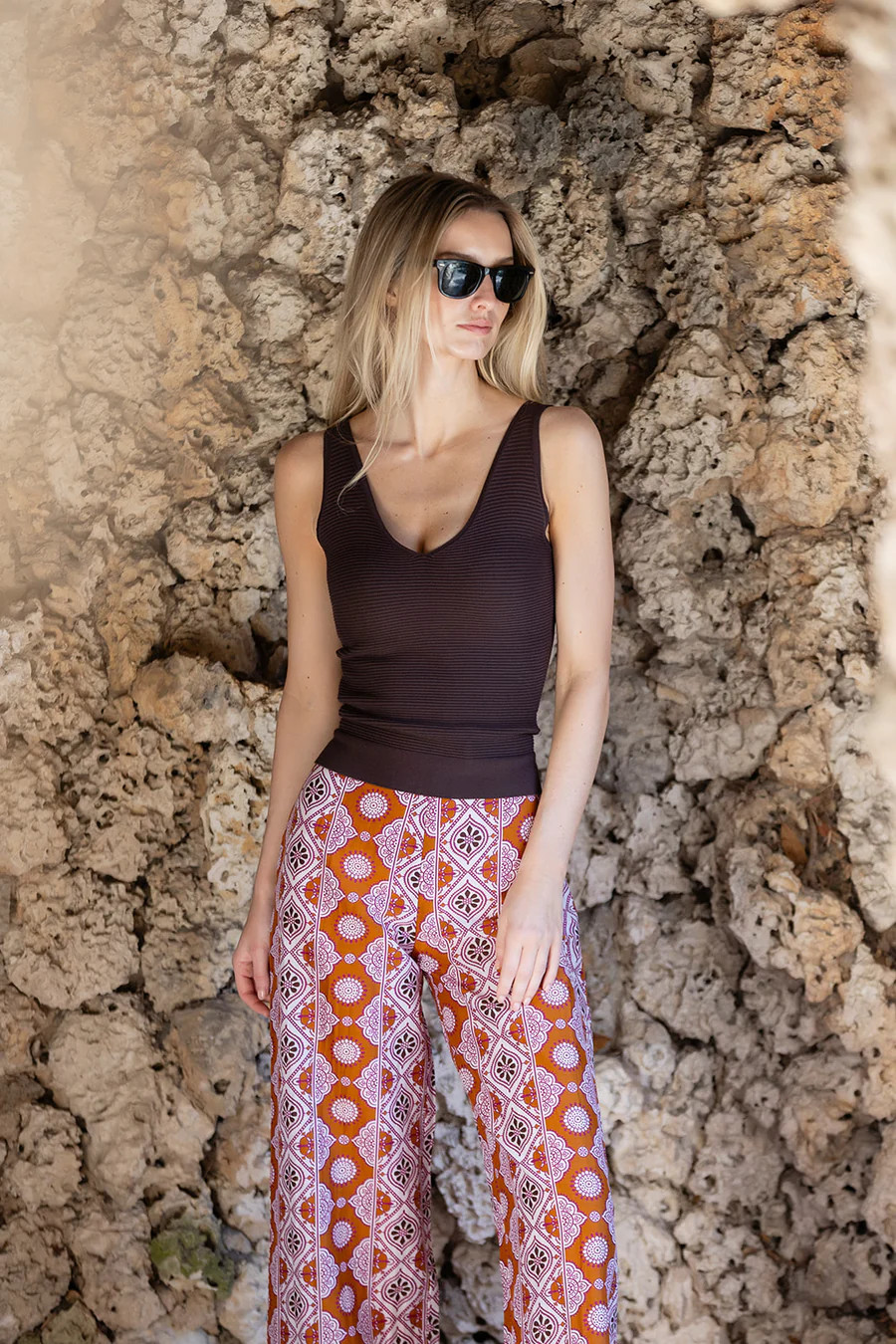 Tessa Pant - Orchid Palazzo Tile | Julia Amory
