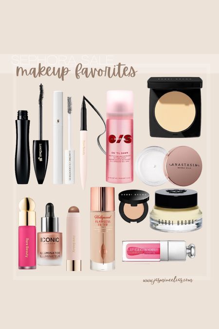 Sephora sale makeup favorites 

stock up because everything is on sale!

primer, blush, foundation, lipstick, mascara, eyeliner, concealer, highlighter 

#LTKsalealert #LTKxSephora #LTKbeauty