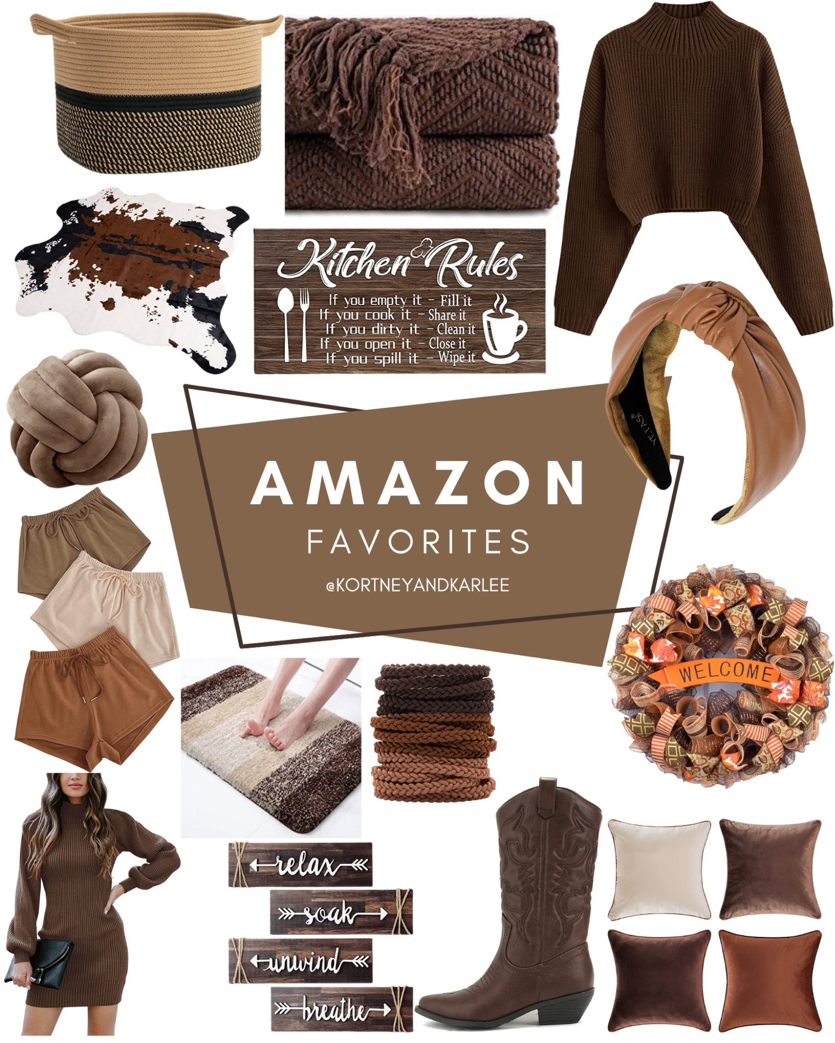 Amazon Favorites!

Kortney and Karlee | #kortneyandkarlee 

#LTKSeasonal #LTKunder50 #LTKstyletip