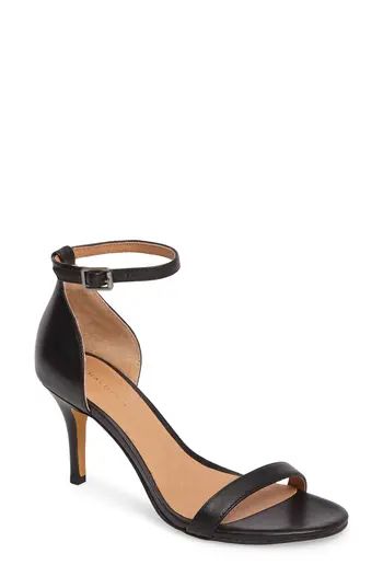 Women's Halogen Audrey Ankle Strap Sandal, Size 9 M - Black | Nordstrom