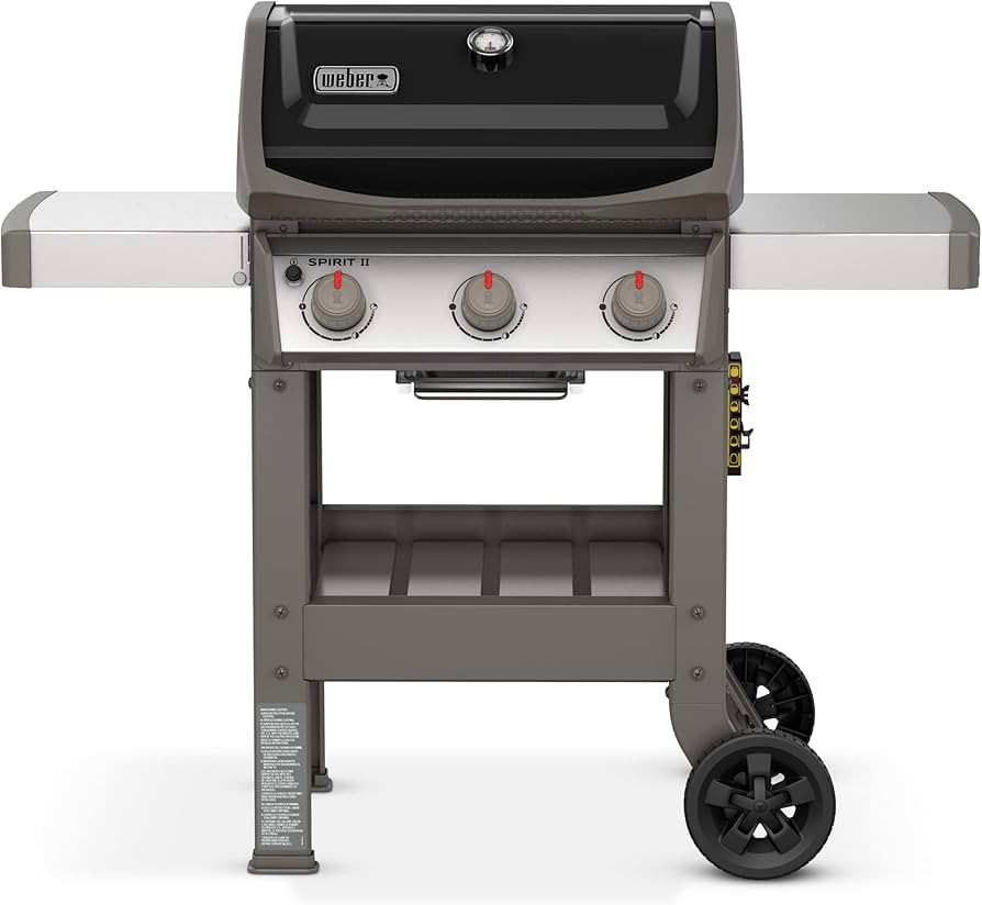 Weber Spirit II E-310 3-Burner Liquid Propane Grill, Black | Amazon (US)