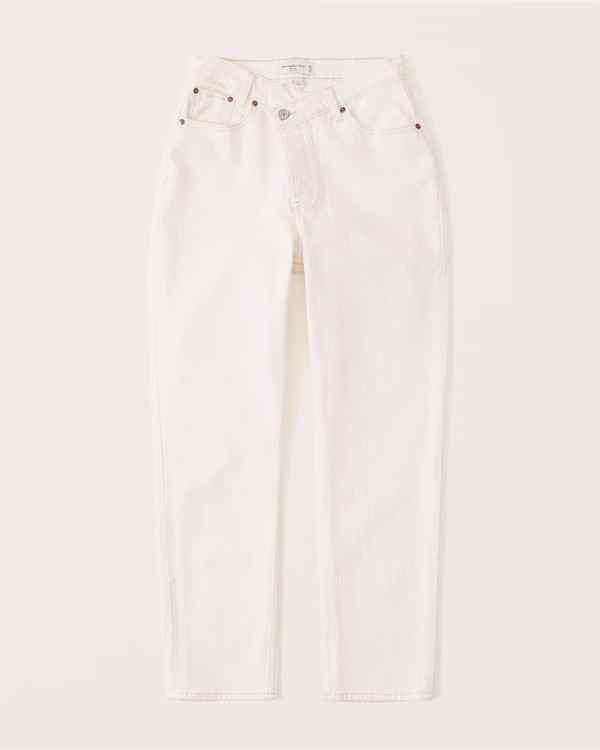 Women's Curve Love High Rise Dad Jeans | Women's Bottoms | Abercrombie.com | Abercrombie & Fitch (US)