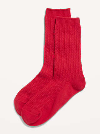 Slouchy Textured Crew Socks for Women | Old Navy (US)