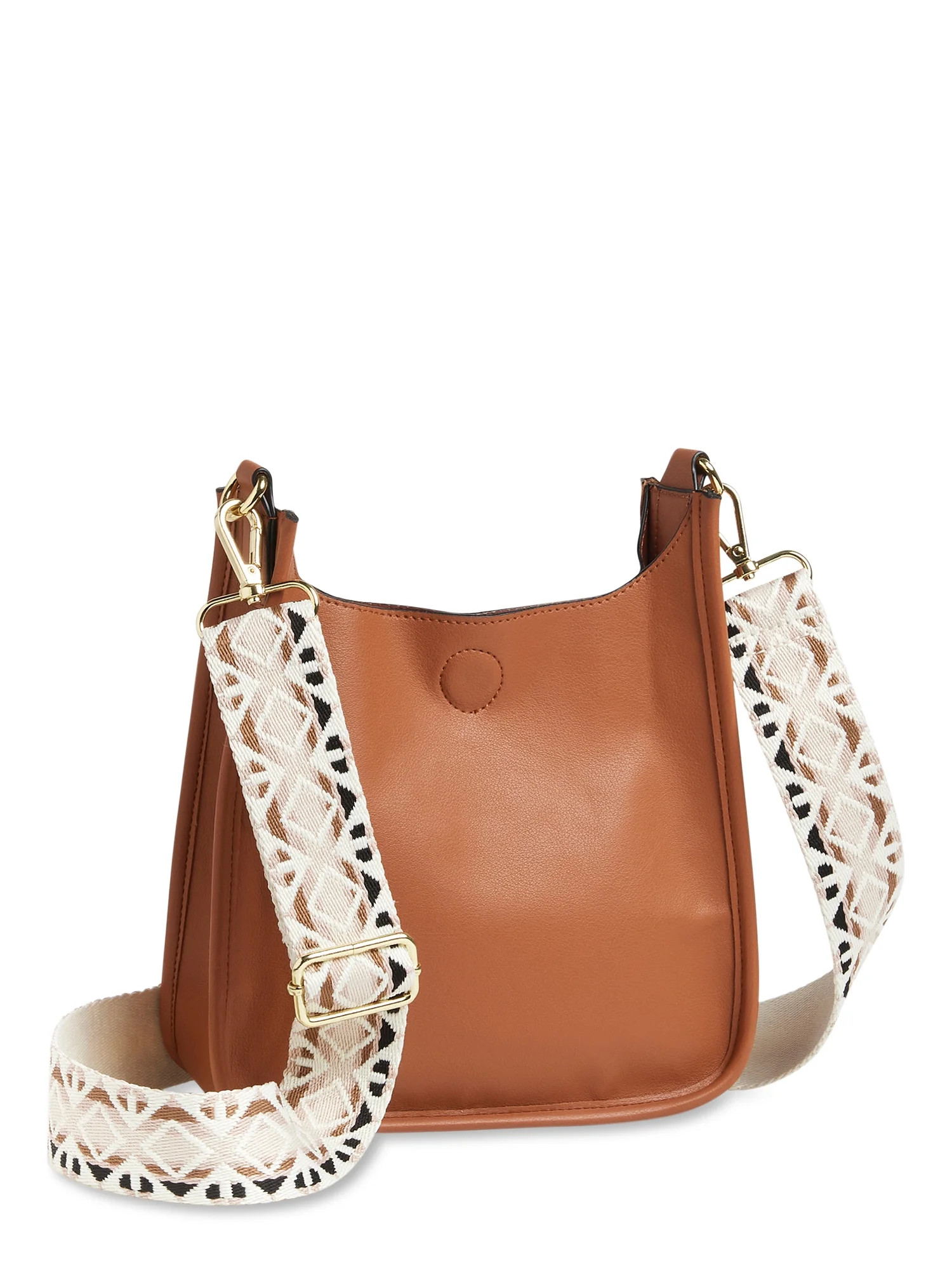 No Boundaries 2.5" x 7.5" x 8.5" Bar Bag Crossbody with Two Straps | Walmart (US)