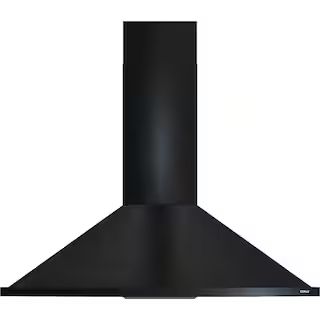 Zephyr Savona 36 in. 600 CFM Wall Mount Range Hood with LED Light in Black ZSA-M90FB - The Home D... | The Home Depot