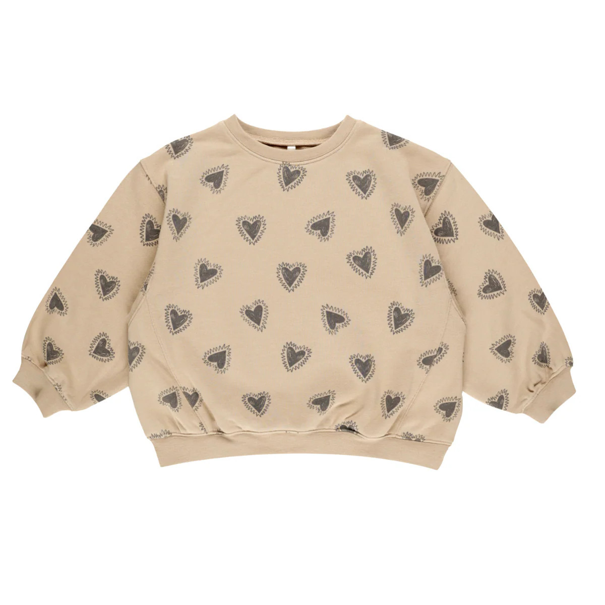 Rylee & Cru Oversized Sweatshirt, Hearts | SpearmintLOVE