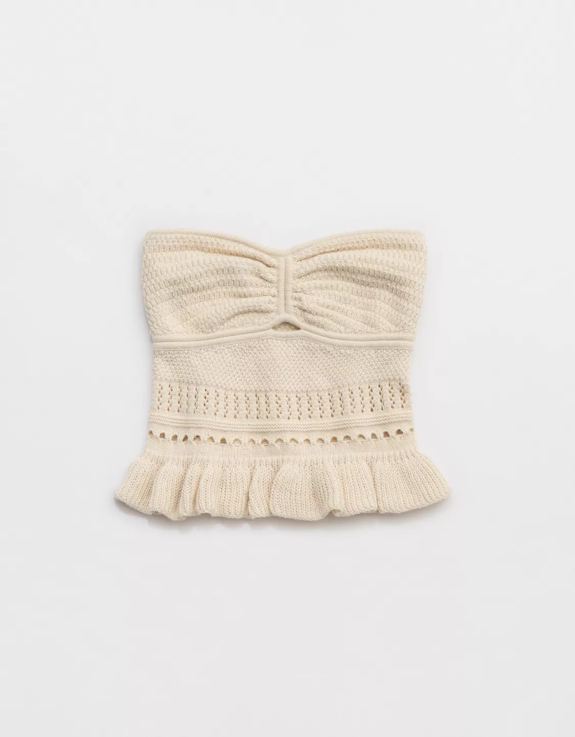 Aerie Peplum Sweater Tube Top | American Eagle Outfitters (US & CA)