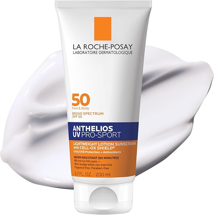 La Roche-Posay Anthelios UV Pro-Sport SPF 50 Sunscreen for Face & Body, Water & Sweat Resistant w... | Amazon (US)
