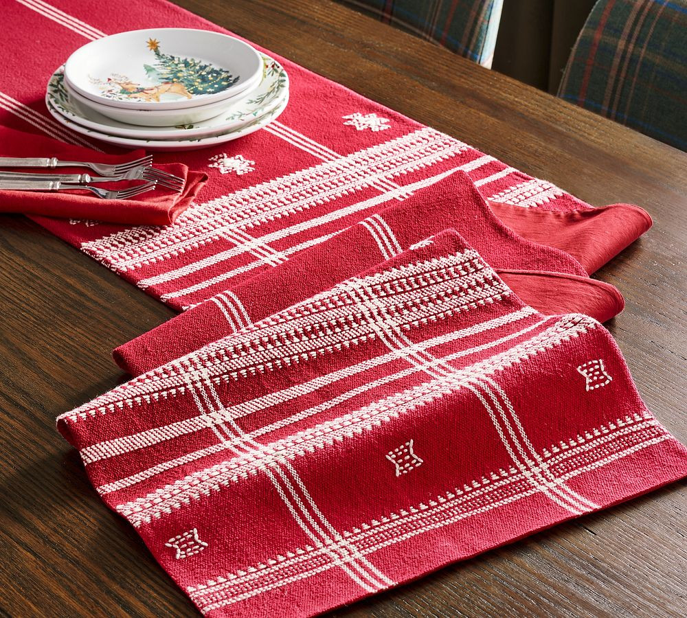 Mia Plaid Table Runner | Pottery Barn (US)