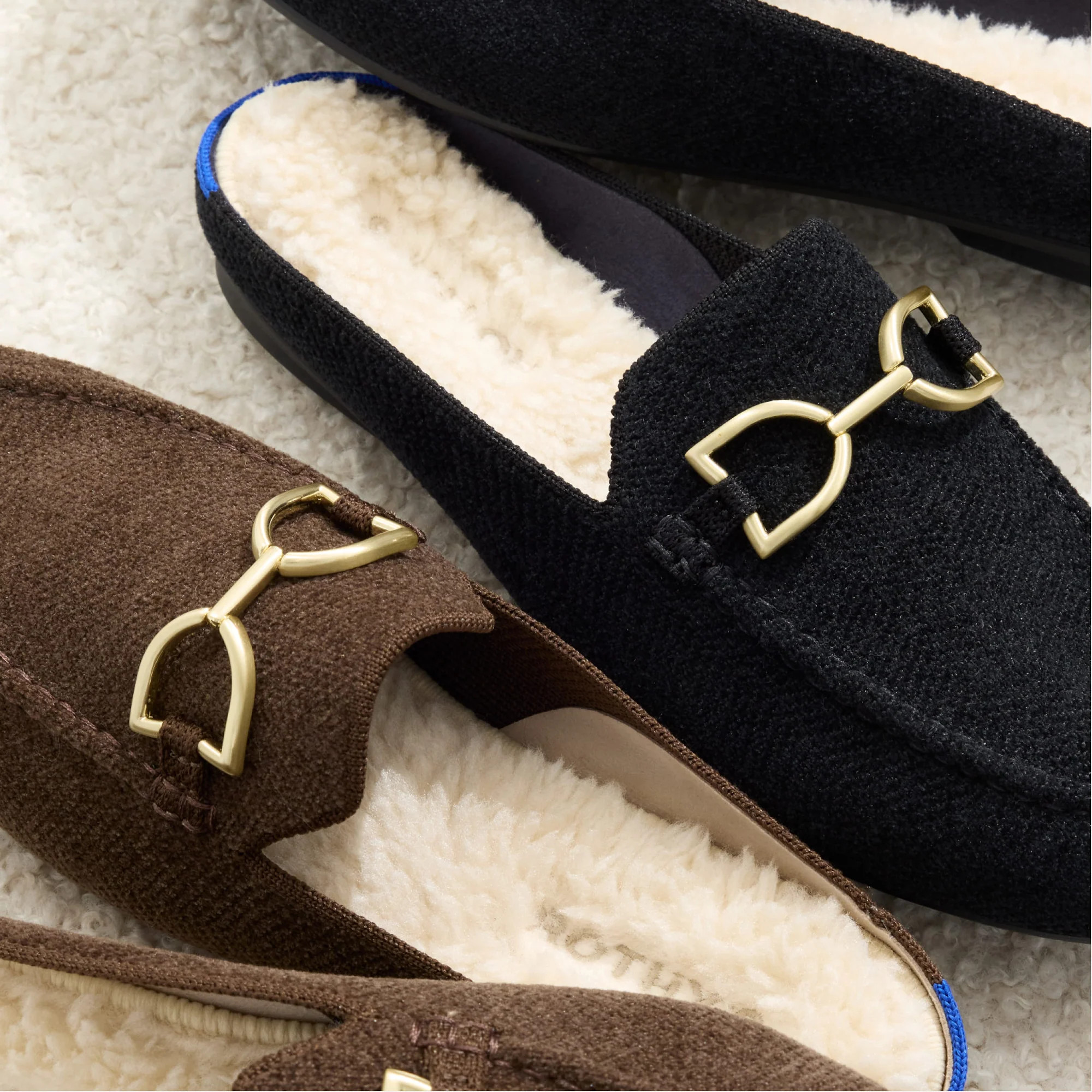 Women's ReVelvet™ Cozy Bit Loafer Mule in ReVelvet™ Black | Rothy's | Rothy's