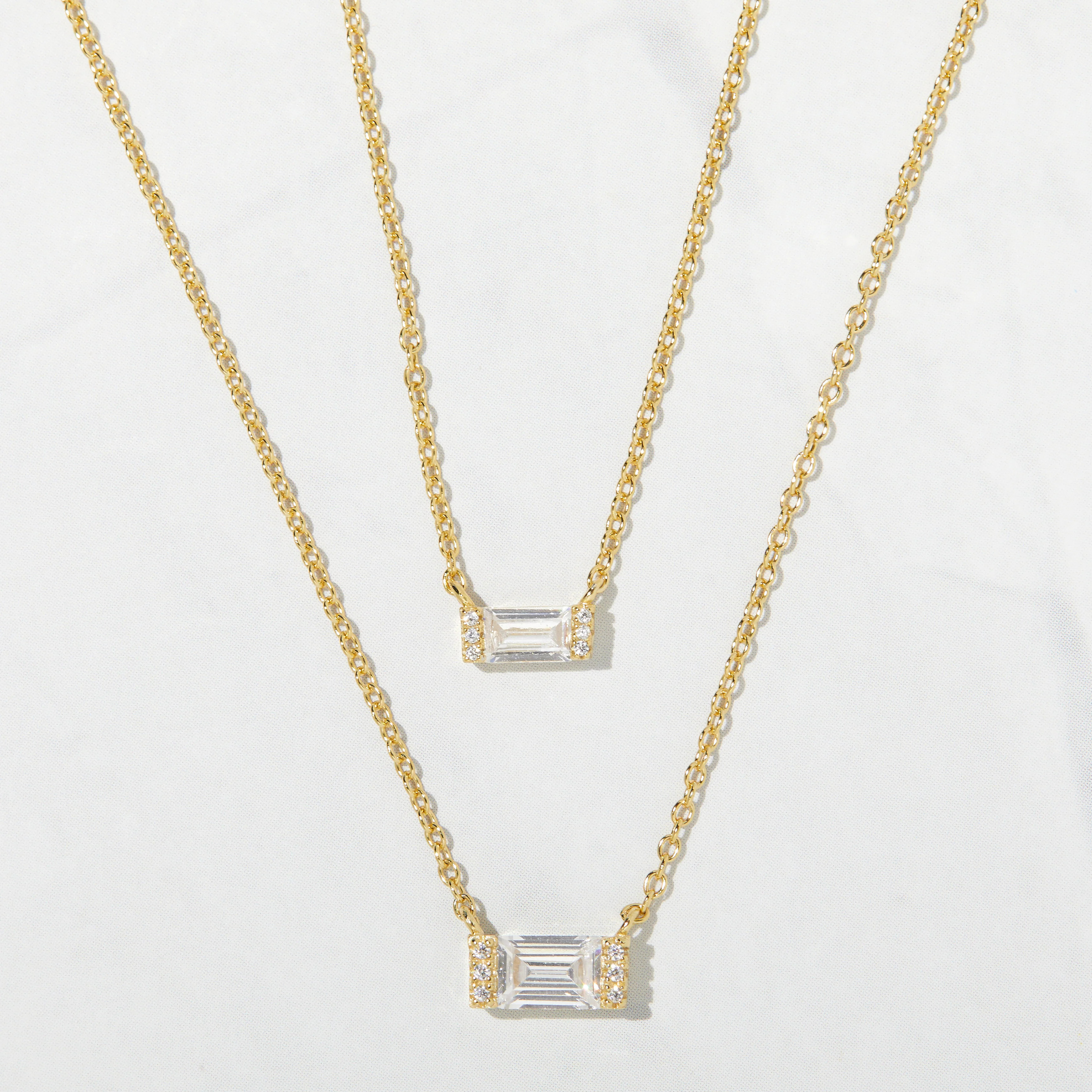 Baguette Necklace | Sami Jewels