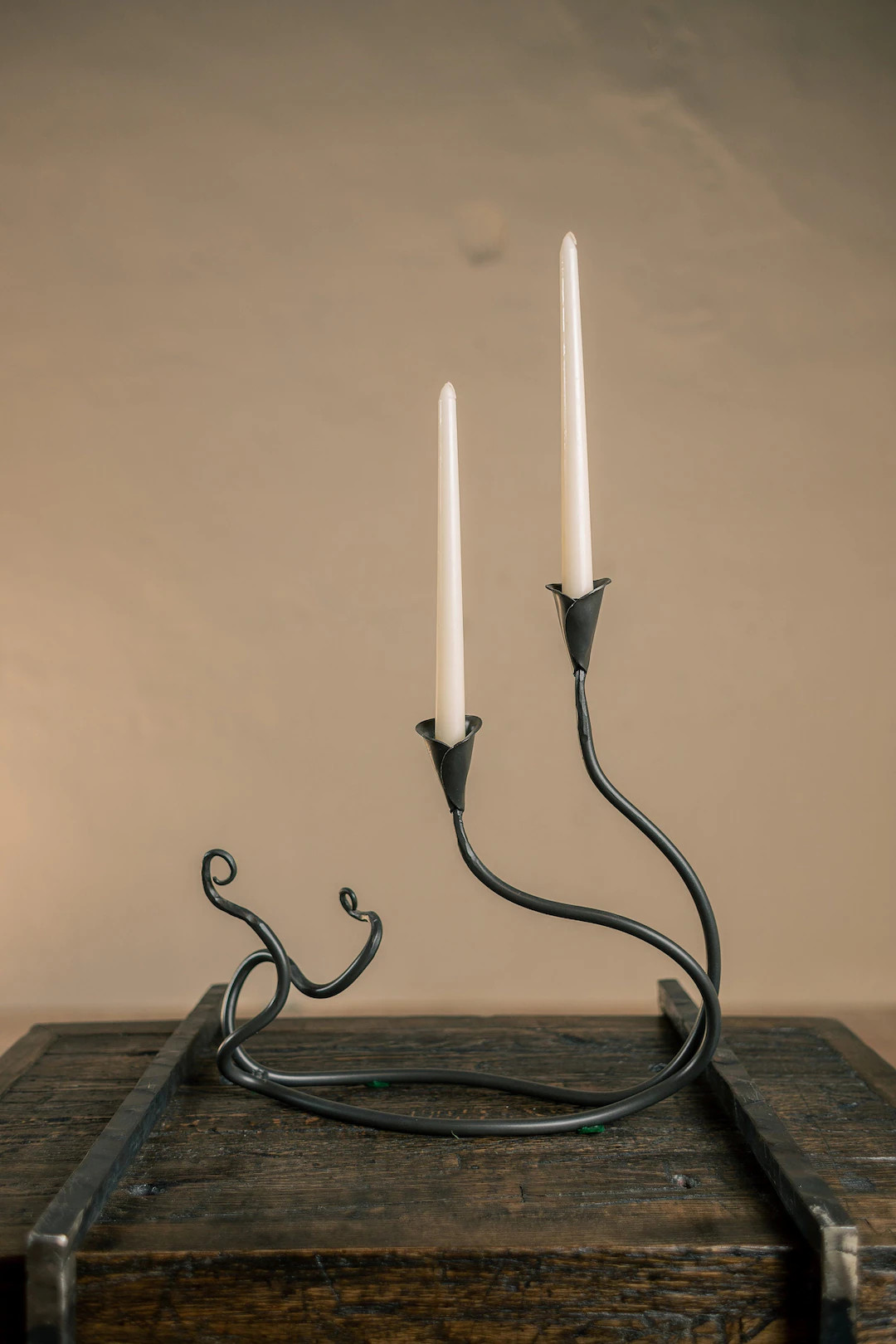 Iron Candle Holder – Ivy Double – American Made by Urban Forge - Etsy | Etsy (US)