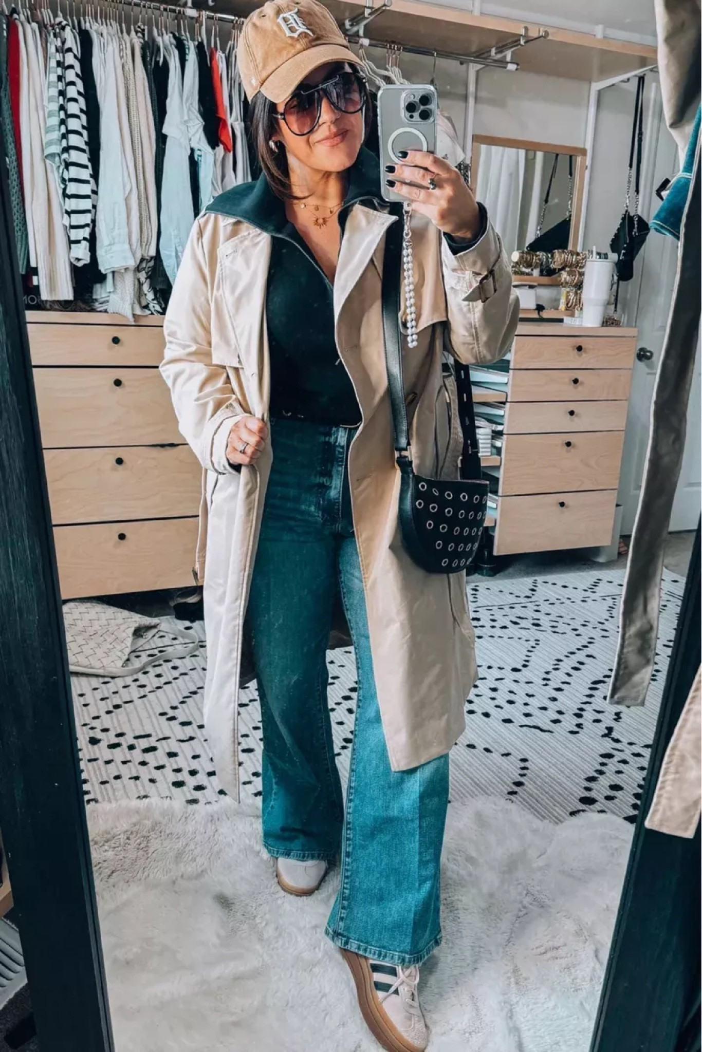 Midsize spring eainy day outfit Xl in the pullover code: Taryntrulyxspanx Belt is a xl Relaxed fit wide leg jeans size 14 Adidas bold gazelle sneakers tts

#LTKMidsize #LTKStyleTip #LTKSeasonal