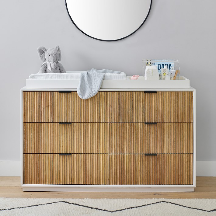 west elm x pbk Quinn Extra-Wide Dresser & Topper Set | Pottery Barn Kids