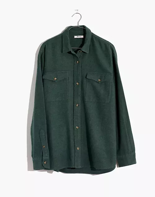 Flannel Flap-Pocket Oversized Ex-Boyfriend Shirt | Madewell