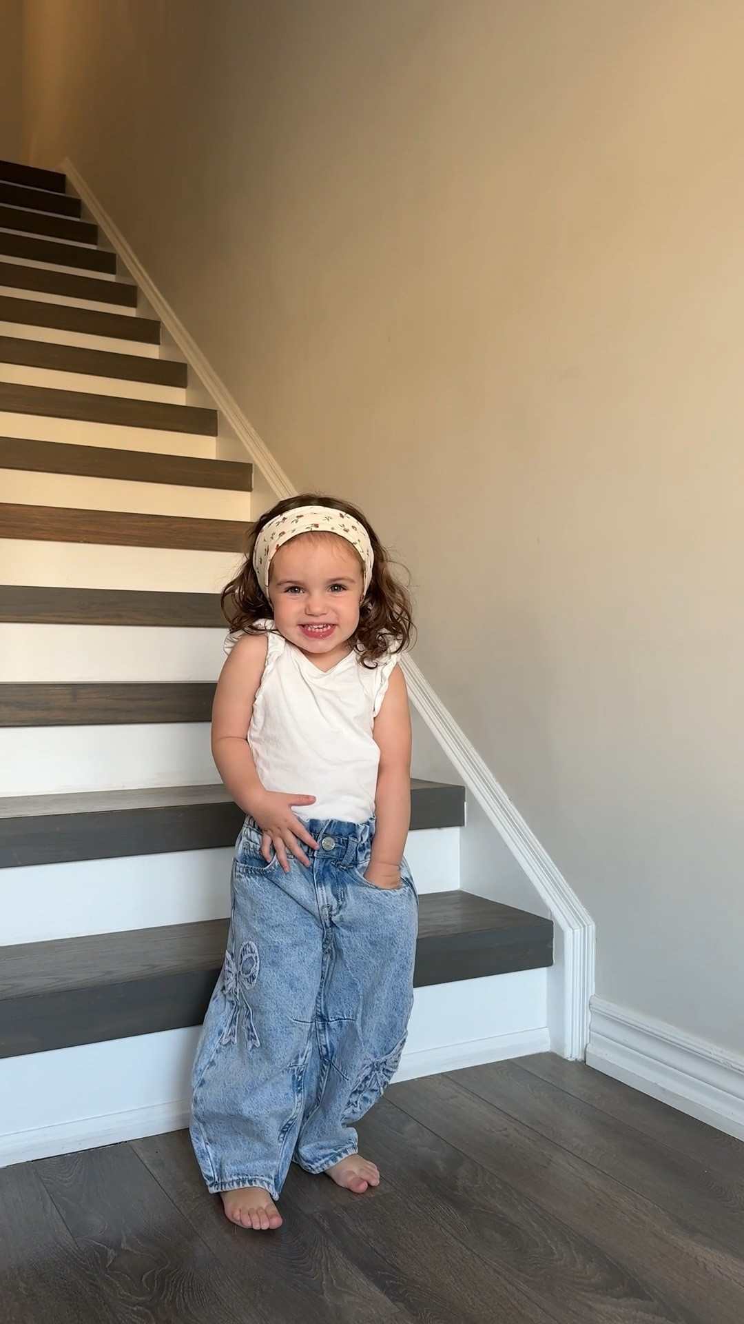 she loves a good try on & knows a spin is always necessary 🤪 these new gap barrel denim from our sale order are just too cute! We got them in so many colour ways! 

40% off then stack codes FAMILY and PERK for additional savings!