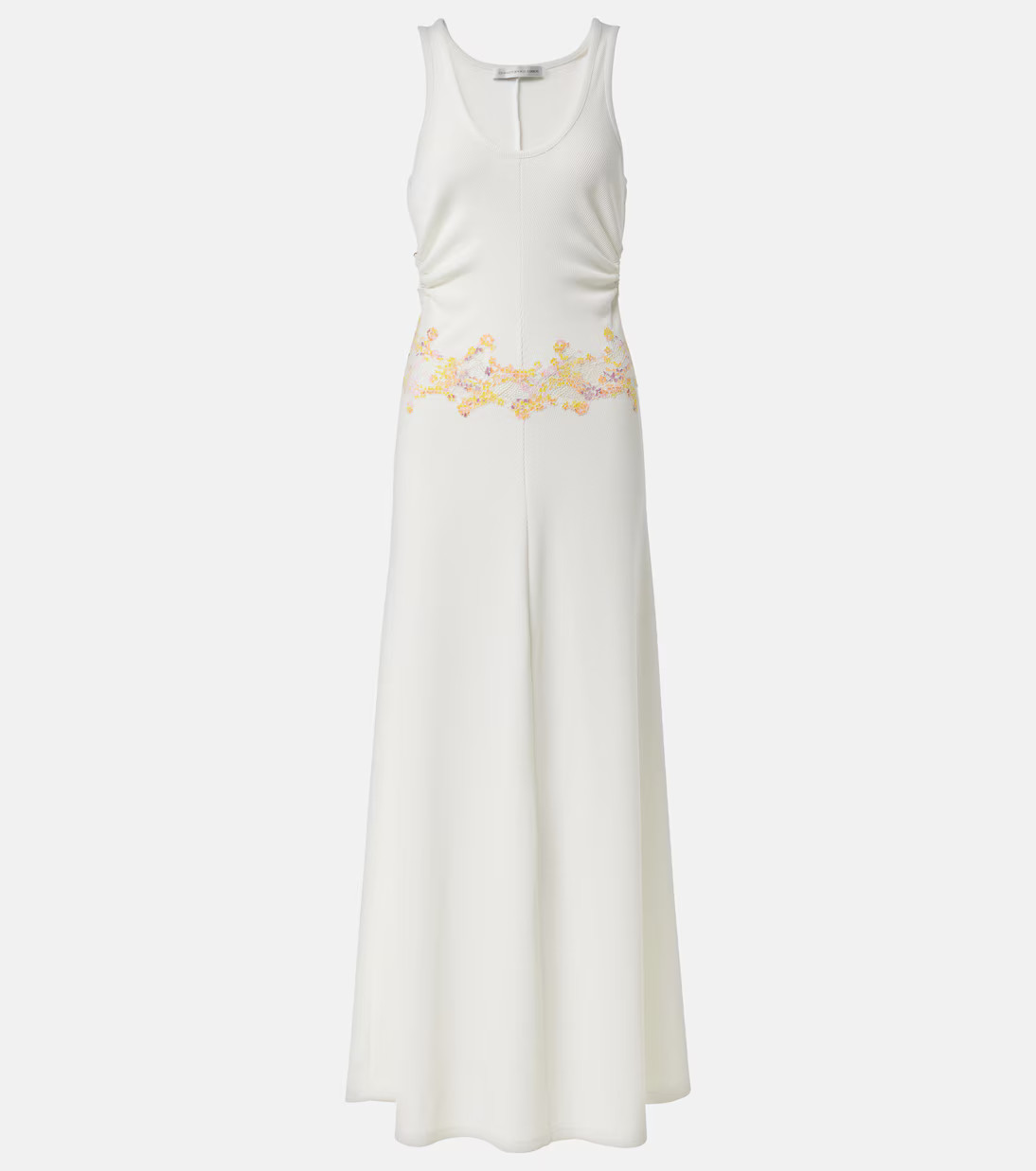 Crystal Orbit lace-trimmed maxi dress | Mytheresa (US/CA)