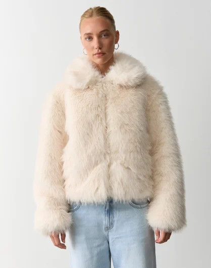 Faux Fur Collared Jacket | Glassons (Australia)
