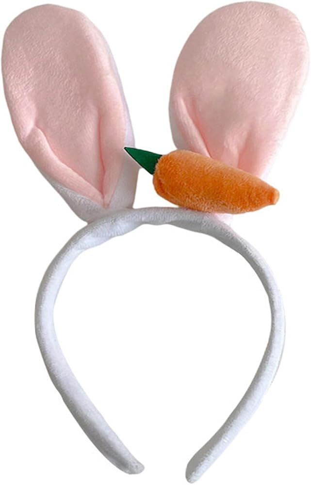 Totelux Easter Bunny Ears Headband with Carrot Hair Band Cute Rabbit Ears Hair Accessories for Wo... | Amazon (US)