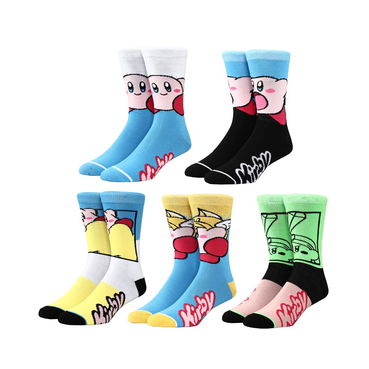 Kirby Casual Crew Socks Set for Men 5-Pair Pack | Target