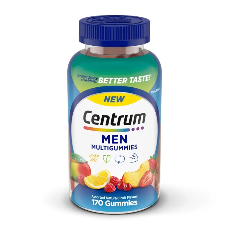 Centrum Multigummies Men's Gummy Vitamins, Multivitamin With Vitamin B, C, D & E, Assorted Fruit,... | Walmart (US)