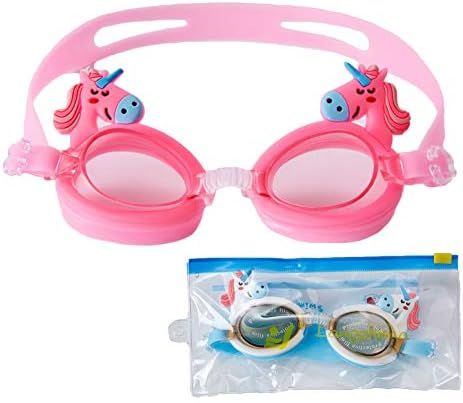 June Sports Swimming Goggles for Kids, No Leak Anti Fog UV Swim Goggles Teens Age 3-12,Extra Ear ... | Amazon (US)