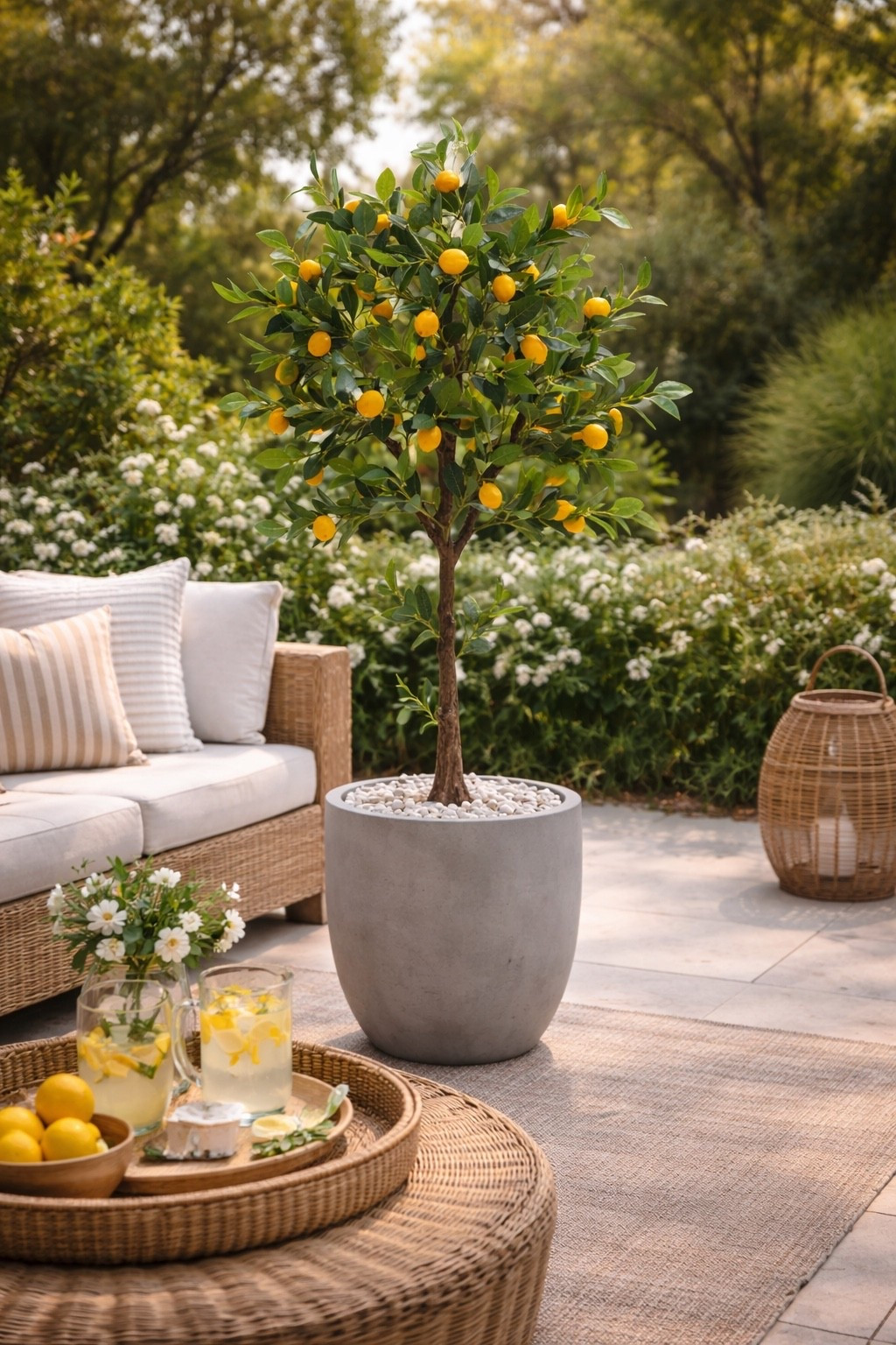 a lemon tree just brings life into a space 🍋✨ it’s said to bring good luck, positivity, and fresh energy into your home or patio… plus it instantly makes everything feel more elevated and styled like a dream retreat 🌿💛

#LTKmomlife #LTKSaleAlert #LTKHome