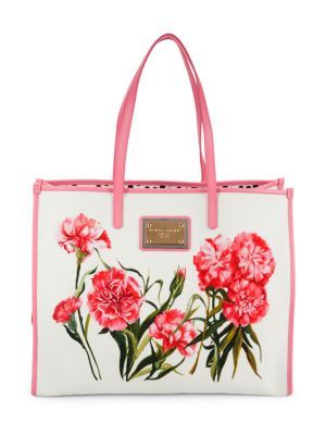 Dolce & Gabbana Classic Floral Shopping Tote on SALE | Saks OFF 5TH | Saks Fifth Avenue OFF 5TH