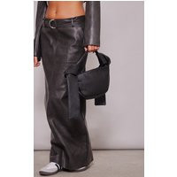 Black Soft Pu Knot Handle Handbag | PrettyLittleThing UK